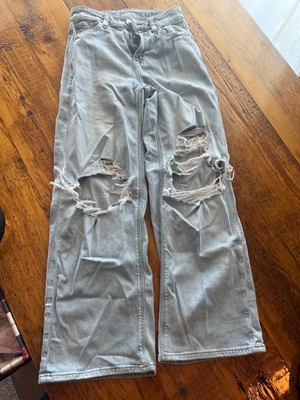 American Eagle Outfitters Light Blue Stretch Jeans